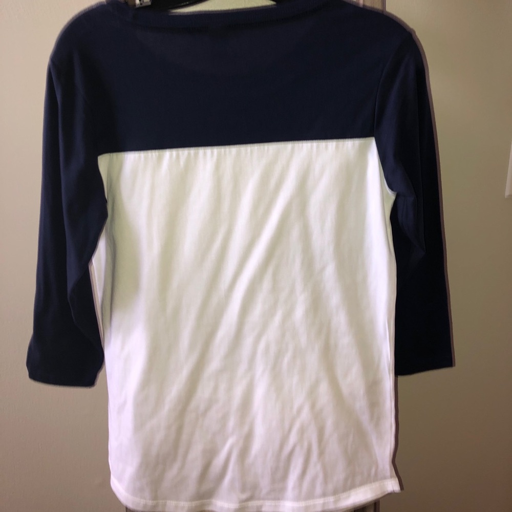 Navy & White boutique shirt - Picture 2 of 3